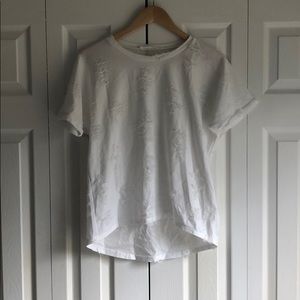 Ripped up white tee